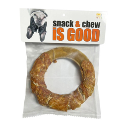 تشویقی سگ شهرپت مدل ایزگود رینگ دورپیچ مرغ وزن 220 گرم
