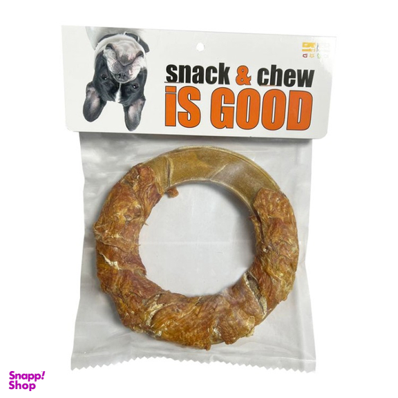 تشویقی سگ شهرپت مدل ایزگود رینگ دورپیچ مرغ وزن 220 گرم