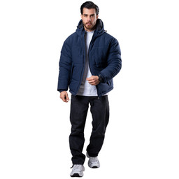 کاپشن مردانه مدل باکسی کد 2 رنگ سرمه ای