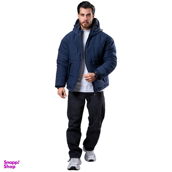 کاپشن مردانه مدل باکسی کد 2 رنگ سرمه ای