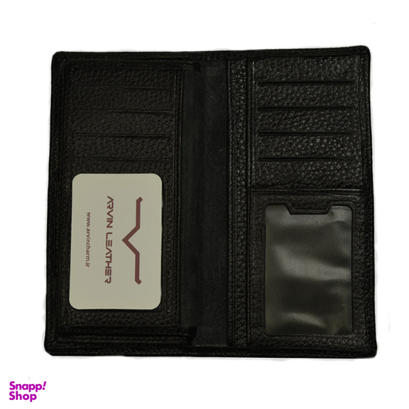 کیف پول کتی چرم طبیعی مردانه آروین چرم کد AR-207