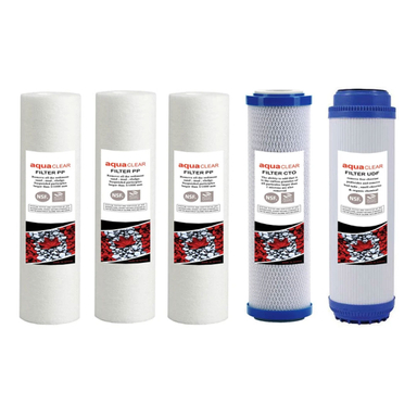 فیلتر دستگاه تصفیه آب آکوآکلر مدل EXTRA PP-2 مجموعه 5 عددی