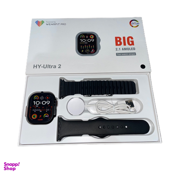 ساعت هوشمند مدل HY-Ultra 2 طرح اپل واچ به همراه دو بند اضافه