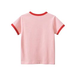 تی شرت آستین کوتاه دخترانه هومنیتی مدل WYKGTSHT9606-PNK