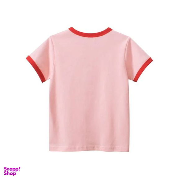 تی شرت آستین کوتاه دخترانه هومنیتی مدل WYKGTSHT9606-PNK