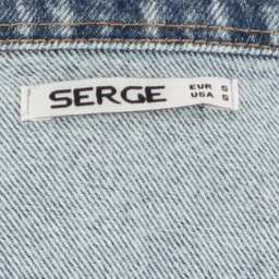 کت جین  زنانه سرژه مدل 220109 رنگ آبی روشن