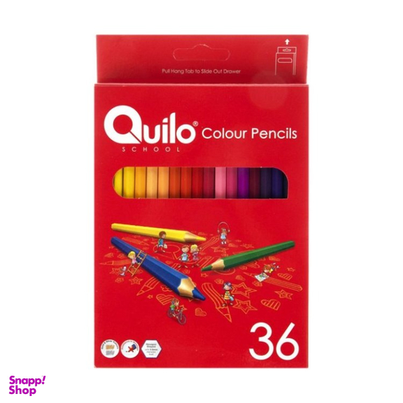مداد رنگی 36 رنگ جعبه مقوایی کوییلو کد Q36