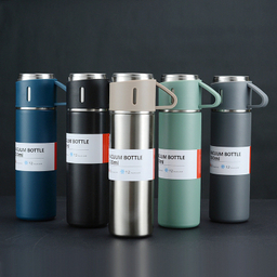 فلاسک مدل کادویی Vacuum Flask Set گنجایش 0.5 لیتر به همراه لیوان