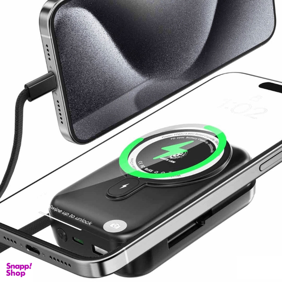پاوربانک گرین لاین مدل Monaco MagSafe ظرفیت 20000 میلی‌ آمپر ساعت