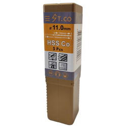 مته کبالت اس تیکو مدل Hssco سایز 11 میلی متر بسته 5 عددی