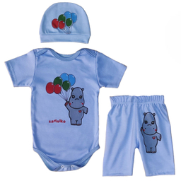 ست لباس نوزادی مدل M55 مجموعه 3 عددی