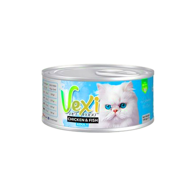 کنسرو گربه وکسی مدل مرغ و ماهی وزن 110 گرم