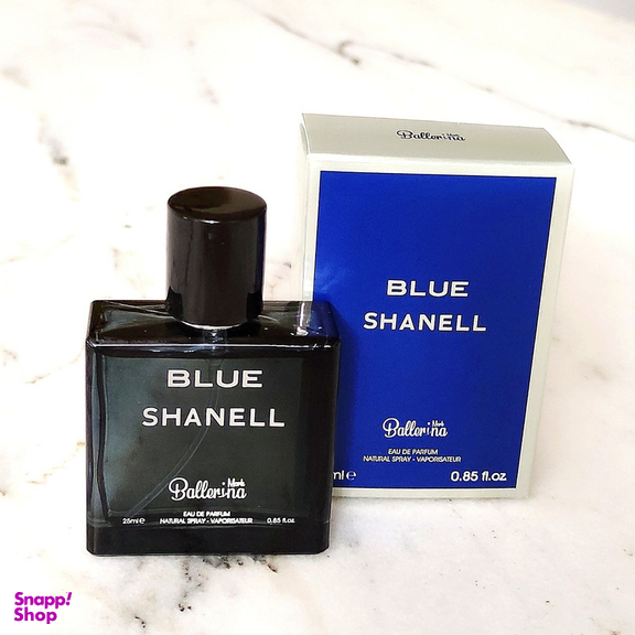 عطر جیبی مردانه بالرینا مدل blue shanell حجم 25 میلی‌لیتر