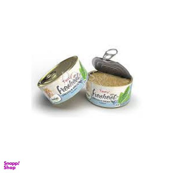 کنسرو غذای گربه دنتالایت مدل  CHICKEN GREEN TEA وزن 80 گرم بسته 6 عددی