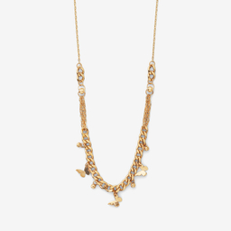 گردنبند طلا 18 عیار زنانه با زنجیر حلقه ای (فلامینگو) سین سان مدل A99