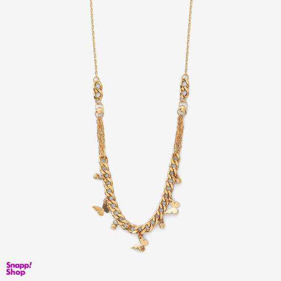 گردنبند طلا 18 عیار زنانه با زنجیر حلقه ای (فلامینگو) سین سان مدل A99