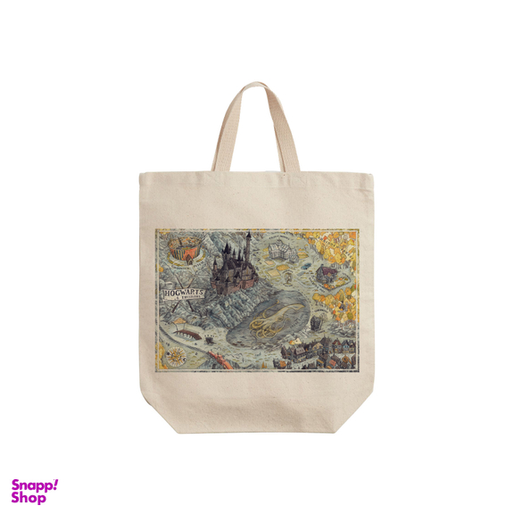 ساک خرید ترمه طراحان ایده مدل هری پاتر و نقشه مدرسه کد cfp1577 - S