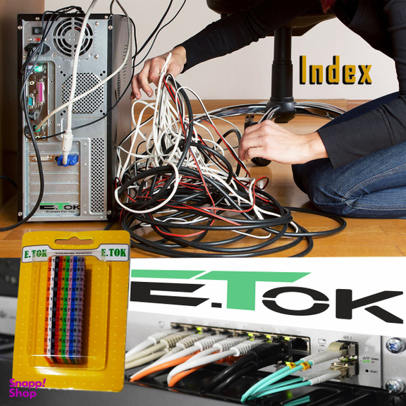 شماره سیم فشاری ایتوک مدل Index بسته 100 عددی