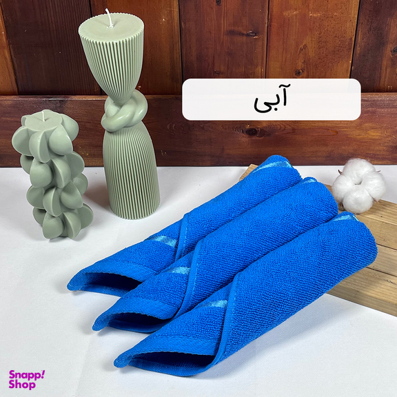 دستمال حوله ای آشپزخانه بهباف آذر کد H-01 بسته 3 عددی