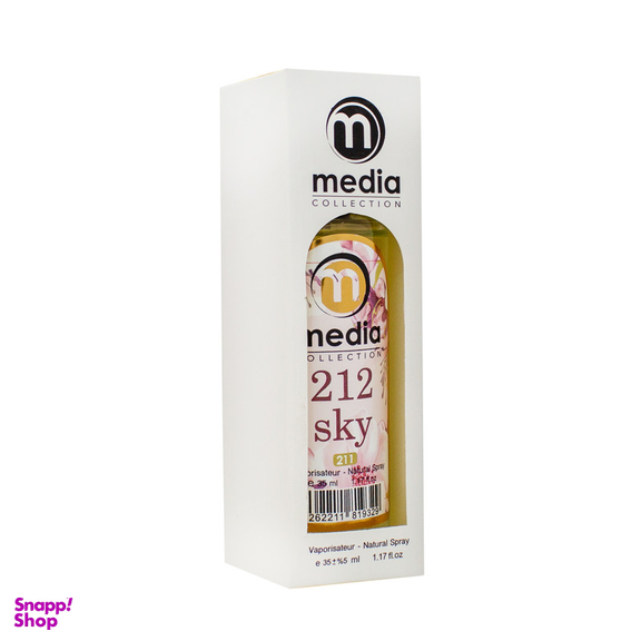 عطر جیبی زنانه مدیا مدل 212 SKY حجم 35 میلی لیتر