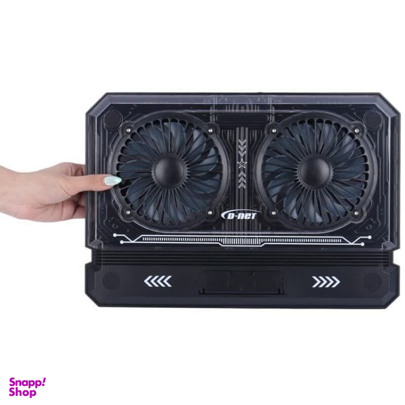 پایه خنک کننده لپ تاپ 2 فن RGB دی نت مدل DT-50
