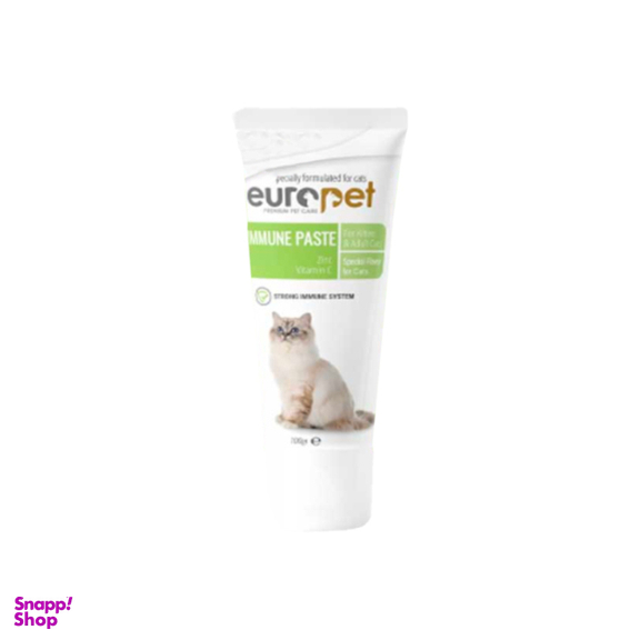 خمیر تقویت دستگاه ایمنی گربه یوروپت وزن 100 گرم