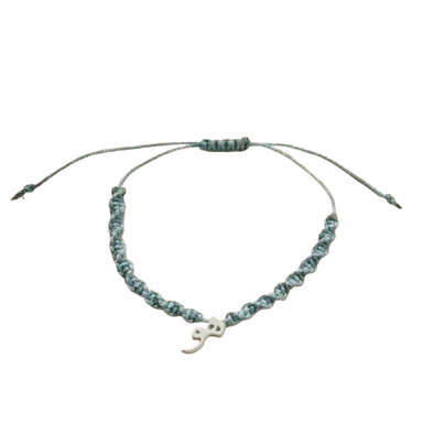 دستبند نقره زنانه مدل هو سه بعدی کد 032