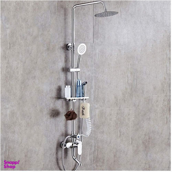 سردوش حمام پاپیروس مدل استیل New-Classic مجموعه دو عددی