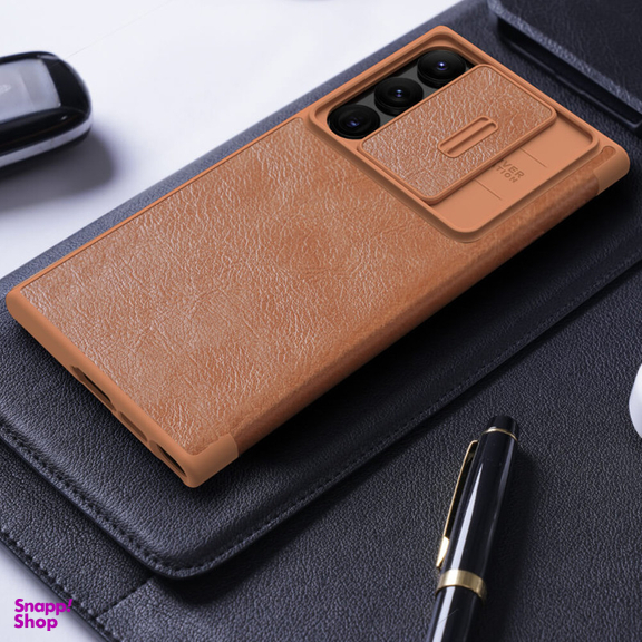 کیف کلاسوری نیلکین مدل Qin Pro Leather Case مناسب برای گوشی موبایل سامسونگ Galaxy S23 Ultra