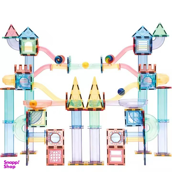 مگنت تایل 208 قطعه کبو مدل لوله ای طرح ماربل