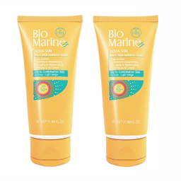 کرم ضد آفتاب فاقد چربی بایومارین مدل Aqua Sun حاوی SPF50 حجم 50 میلی لیتر مجموعه 2 عددی
