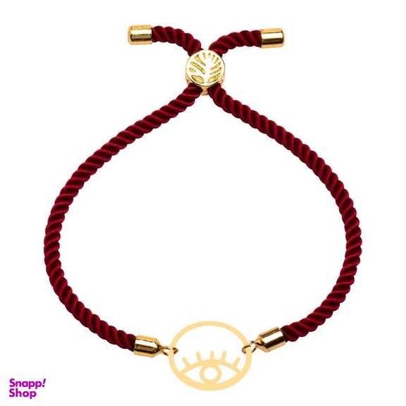 دستبند طلا 18 عیار زنانه کرابو طرح چشم نظر مدل Kr102219