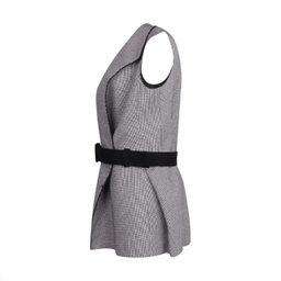 جلیقه رسمی زنانه گره استایل کد ویانا رنگ طوسی