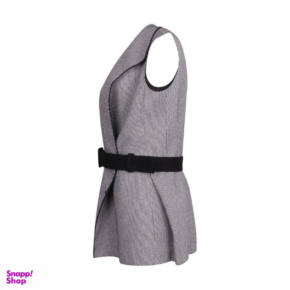 جلیقه رسمی زنانه گره استایل کد ویانا رنگ طوسی