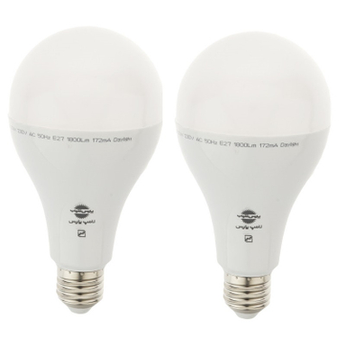 لامپ ال ای دی 20 وات پارس شهاب مدل Ka020 پایه E27 بسته 2 عددی