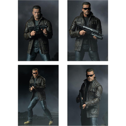اکشن فیگور نکا مدل ترمبناتور آرنولد شوآرتزنگر T-800 Terminator Dark Fate Ultimate مجموعه 5 عددی