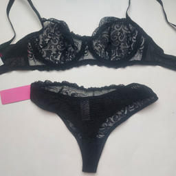 ست شورت و سوتین زنانه برتا کد 2420AB رنگ مشکی