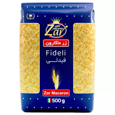 ماکارونی فرمی زر ماکارون مدل فیدلی وزن 500 گرم