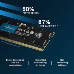 رم لپ تاپ DDR5 تک کاناله 4800 مگاهرتز CL40 کروشیال مدل CT16 ظرفیت 16 گیگابایت