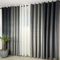 پرده فوروارد مدل FCLT90013 CHANEL VELVET STYLE مخمل سایز 280 × 150 سانتی متر