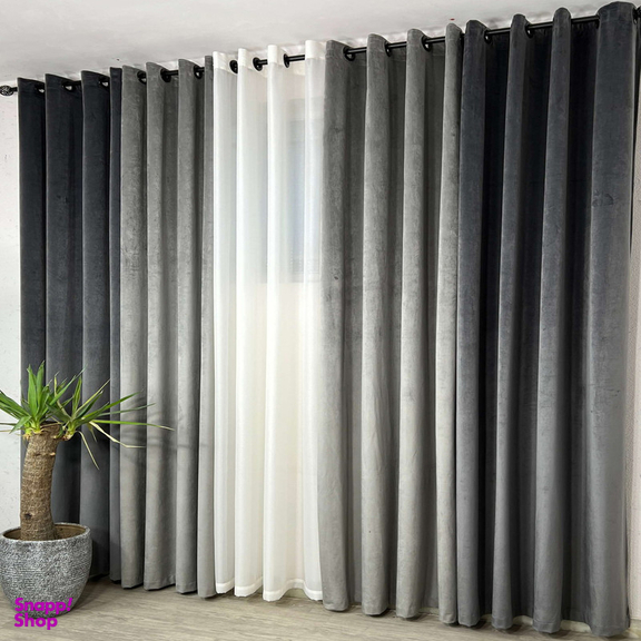 پرده فوروارد مدل FCLT90013 CHANEL VELVET STYLE مخمل سایز 280 × 150 سانتی متر