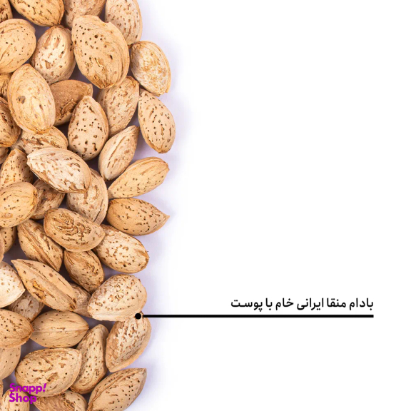 بادام منقا ایرانی خام با پوست بارجیل