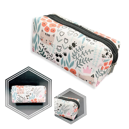 کیف لوازم آرایش دو زیپ طرح مینیمال کد dinky503