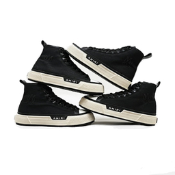 کفش اسنیکر ساقدار طرح Amiri Simple مدل 4811 رنگ مشکی