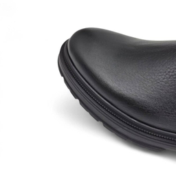 نیم بوت طبی مردانه چرم ریباری مدل Z29 رنگ مشکی