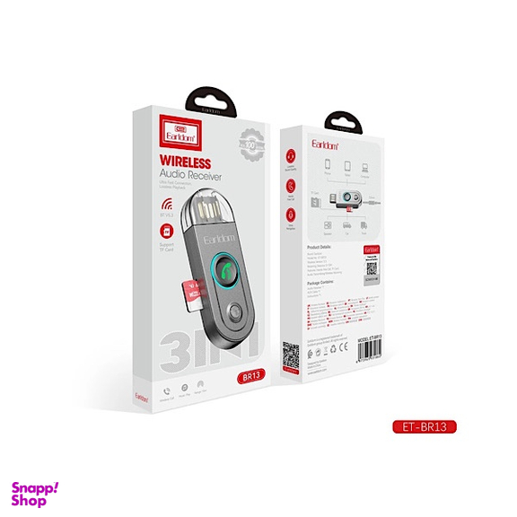 دانگل بلوتوث USB ارلدام مدل 3IN1 BR13