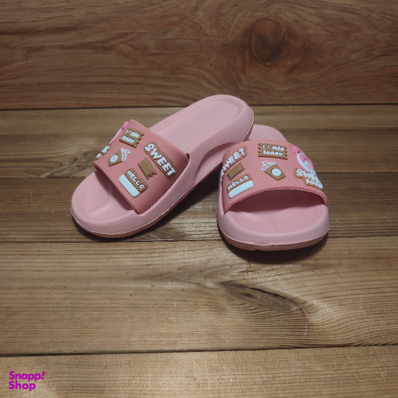 دمپایی بچگانه زیتون مدل سوییت رنگ صورتی