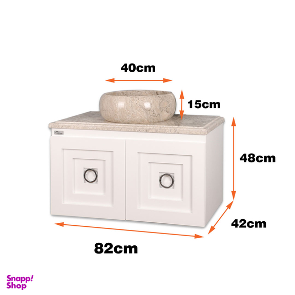 ست کابینت و روشویی دلفین مدل 9097-W