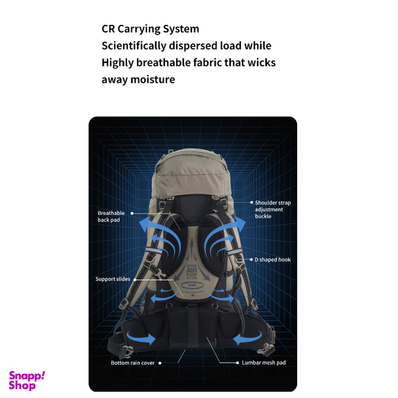 کوله 70 ليتر نیچرهایک مدل Mountaineering New V کد NH16Y065-Q