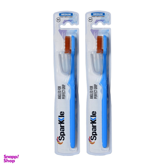 مسواک اسپارکل مدل S4 N با برس متوسط بسته 2 عددی